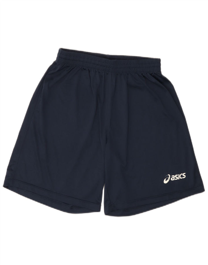 ASICS Mens Sport Shorts Large  Navy Blue Polyester