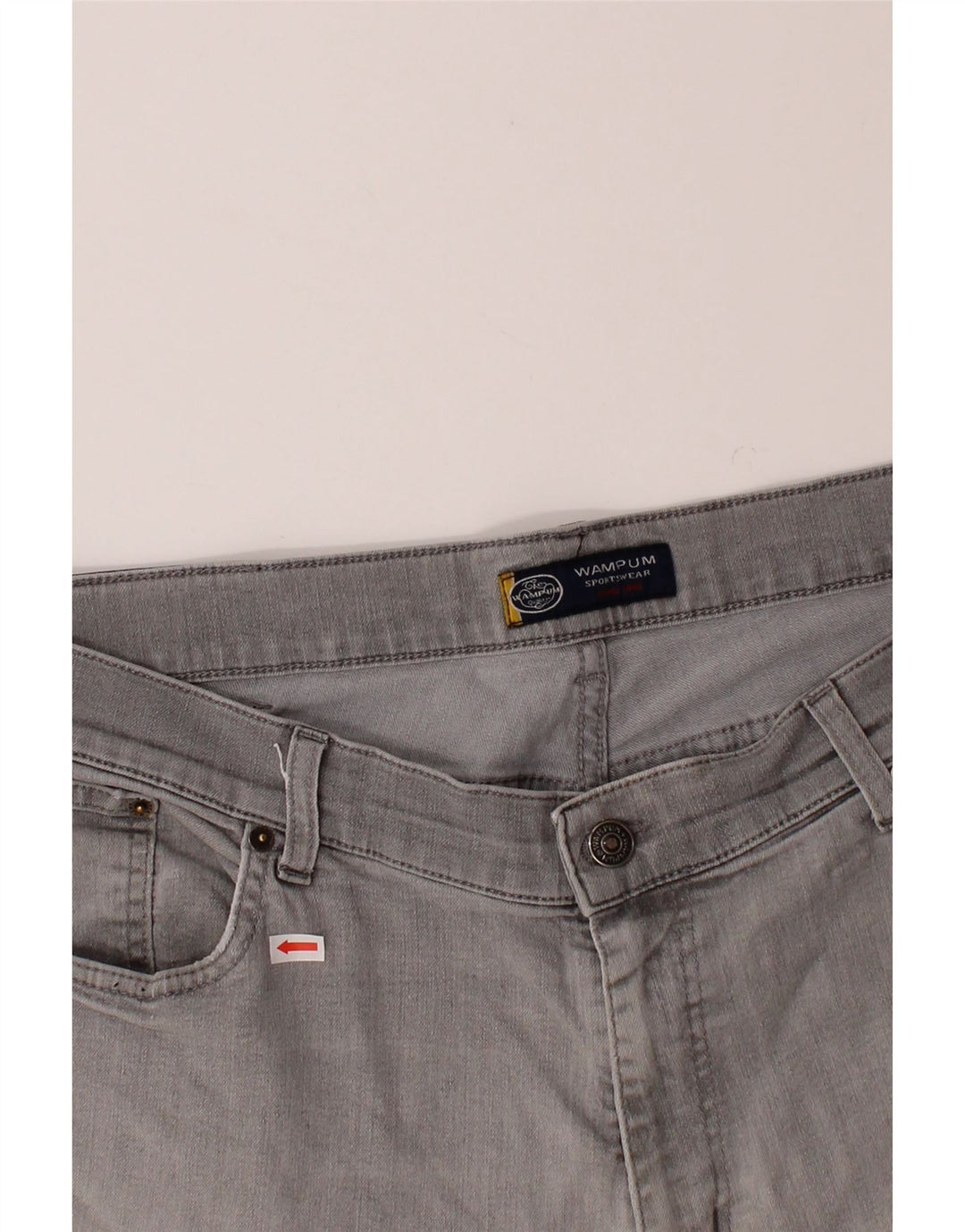 WAMPUM Mens Denim Shorts IT 56 3XL W38  Grey Cotton Vintage Wampum and Second-Hand Wampum from Messina Hembry 
