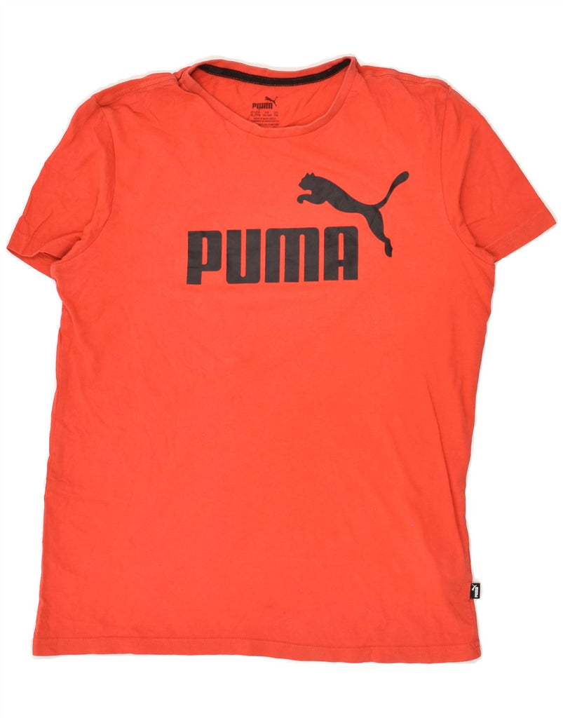 PUMA Boys Graphic T-Shirt Top 14-15 Years Red Cotton | Vintage Puma | Thrift | Second-Hand Puma | Used Clothing | Messina Hembry 