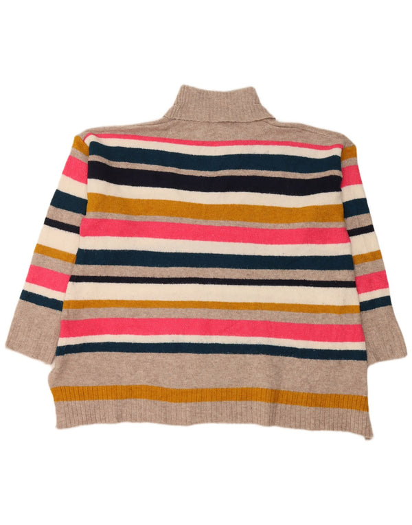 Marks & Spencer Womens Roll Neck Jumper Sweater UK 18 XL Multicoloured