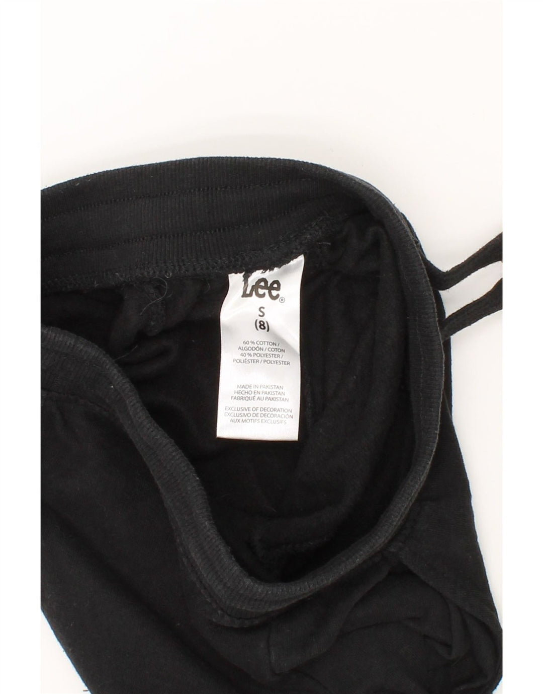 LEE Boys Tracksuit Trousers Joggers 7-8 Years Small Black Cotton Vintage Lee and Second-Hand Lee from Messina Hembry 