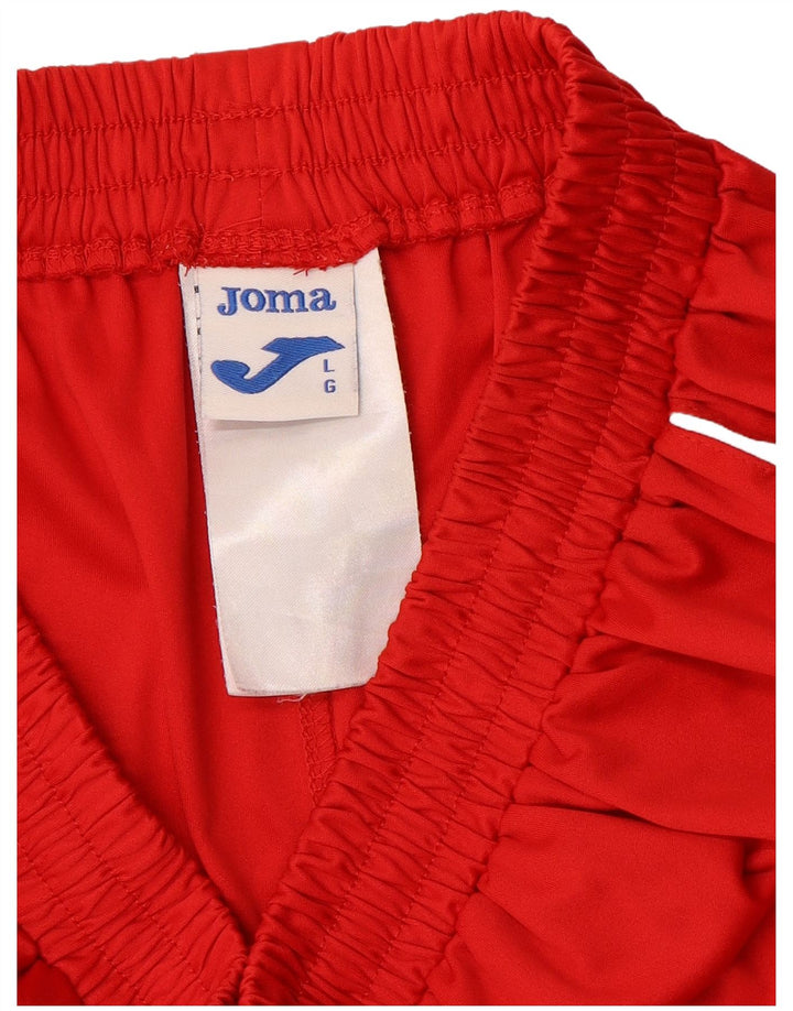 JOMA Mens Sport Shorts Large  Red Colourblock
