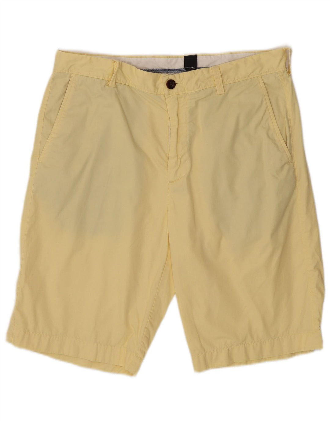 J. Crew Mens Chino Shorts W33 Medium Yellow Cotton