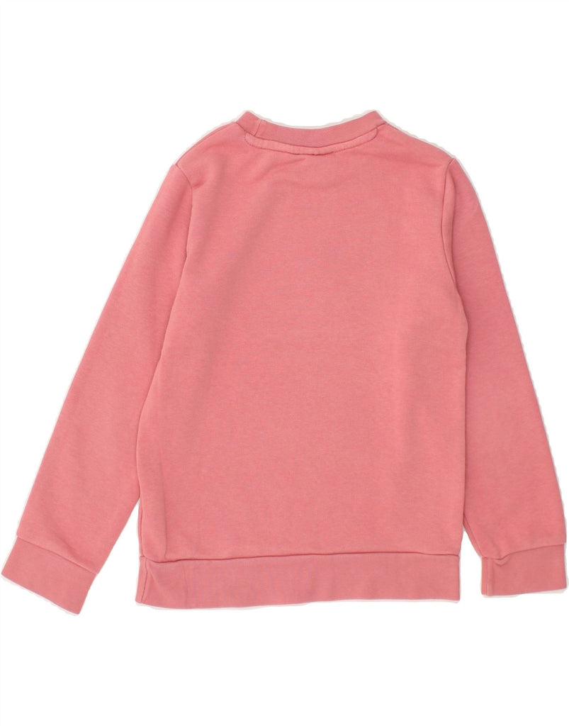 ADIDAS Girls Graphic Sweatshirt Jumper 7-8 Years Pink Cotton | Vintage Adidas | Thrift | Second-Hand Adidas | Used Clothing | Messina Hembry 