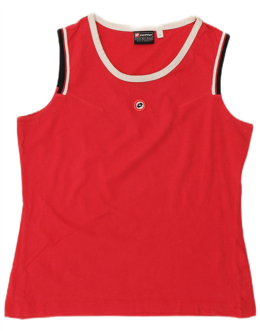 Lotto Womens Vest Top UK 12 Medium Pink Cotton