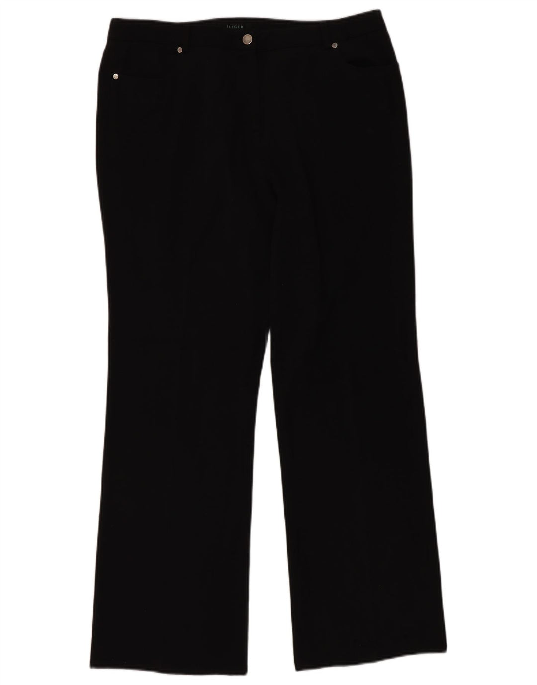 Jaeger Womens Bootcut Casual Trousers W36 L32 Black