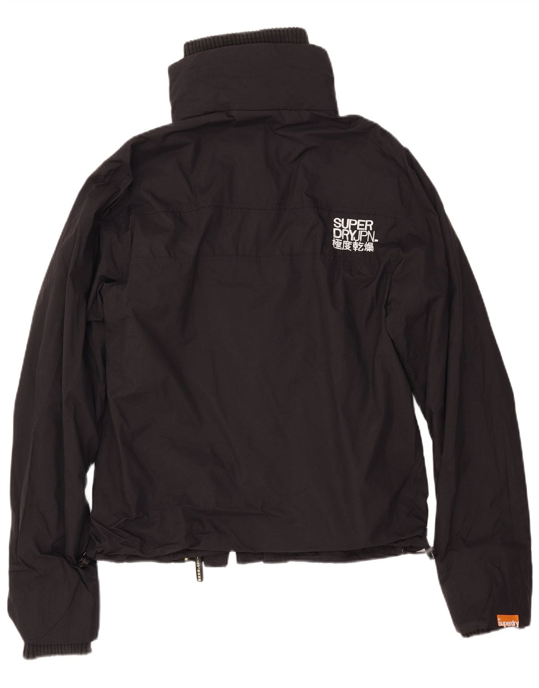 SUPERDRY Womens Windbreaker Jacket UK 16 Large Black