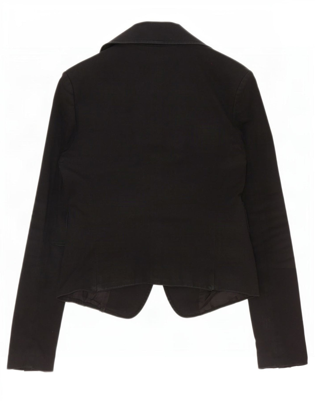 Patrizia Pepe Womens 2 Button Blazer Jacket IT 44 Medium Black Cotton