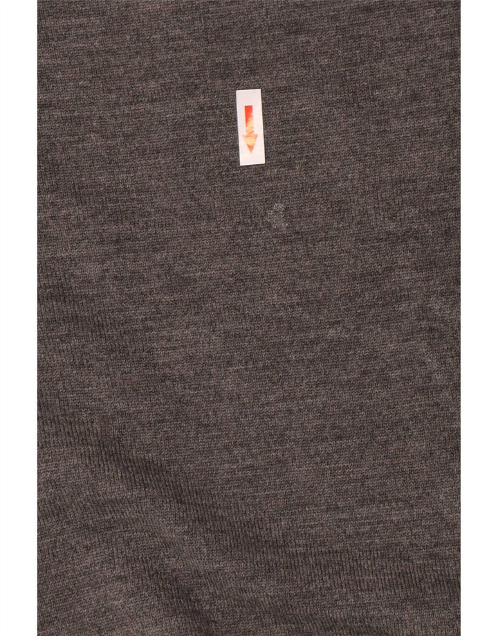 Rodrigo Mens Crew Neck Jumper Sweater IT 52 Large Grey Virgin Wool