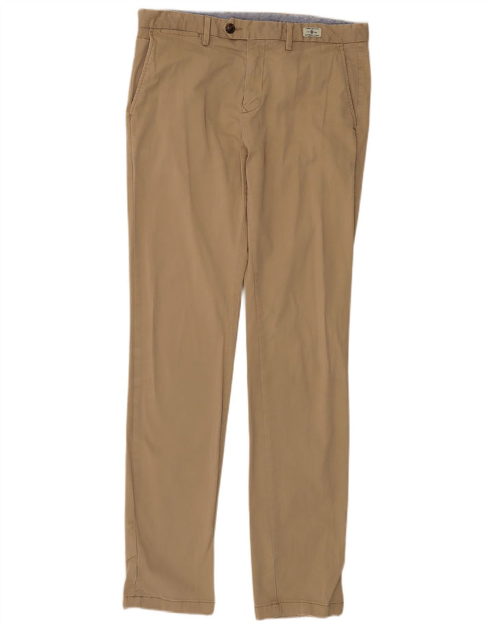 TOMMY HILFIGER Mens Skinny Chino Trousers W33 L34 Beige Cotton