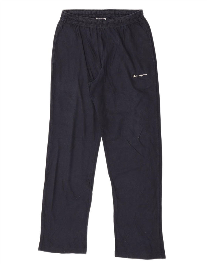 Champion Mens Tracksuit Trousers Large  Navy Blue Cotton