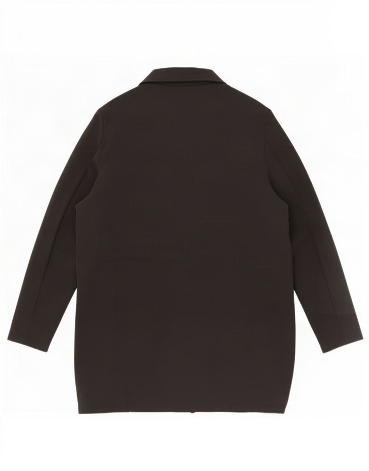 Zara Womens Oversized Open Cardigan Top UK 6 XS Black Polyester