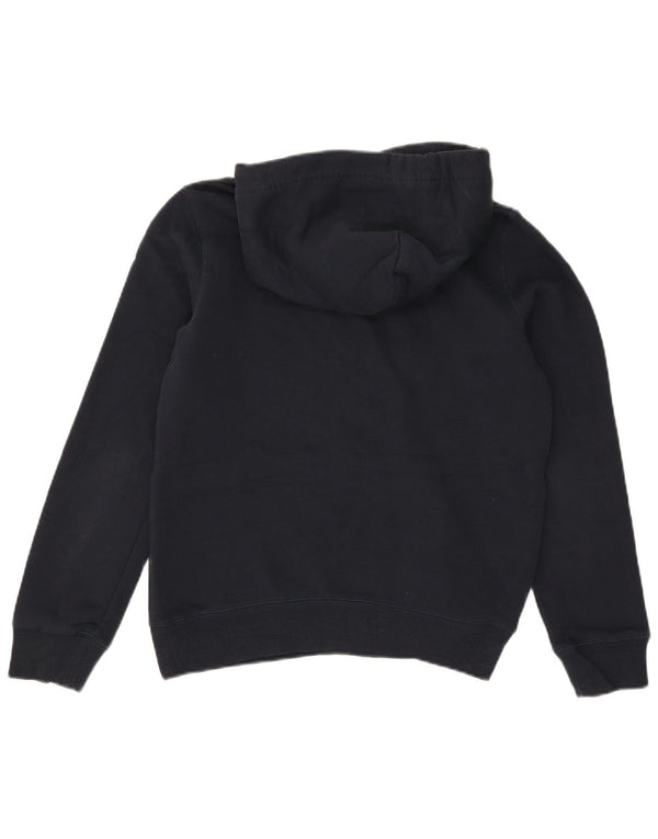 Jack Wills Womens Graphic Hoodie Jumper UK 10 Small Navy Blue Cotton