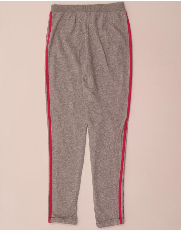 Adidas Girls Tracksuit Trousers 13-14 Years Grey Flecked Cotton