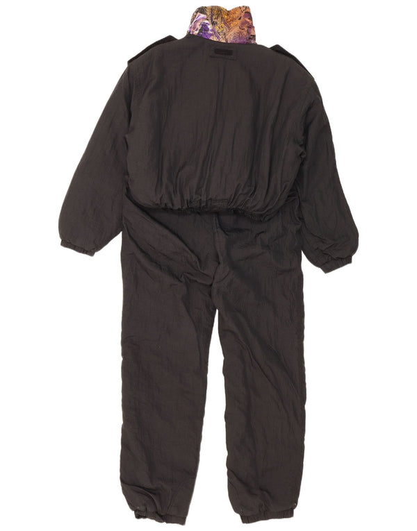 Stratos Womens Ski Jumpsuit IT 42 Medium Black Nylon