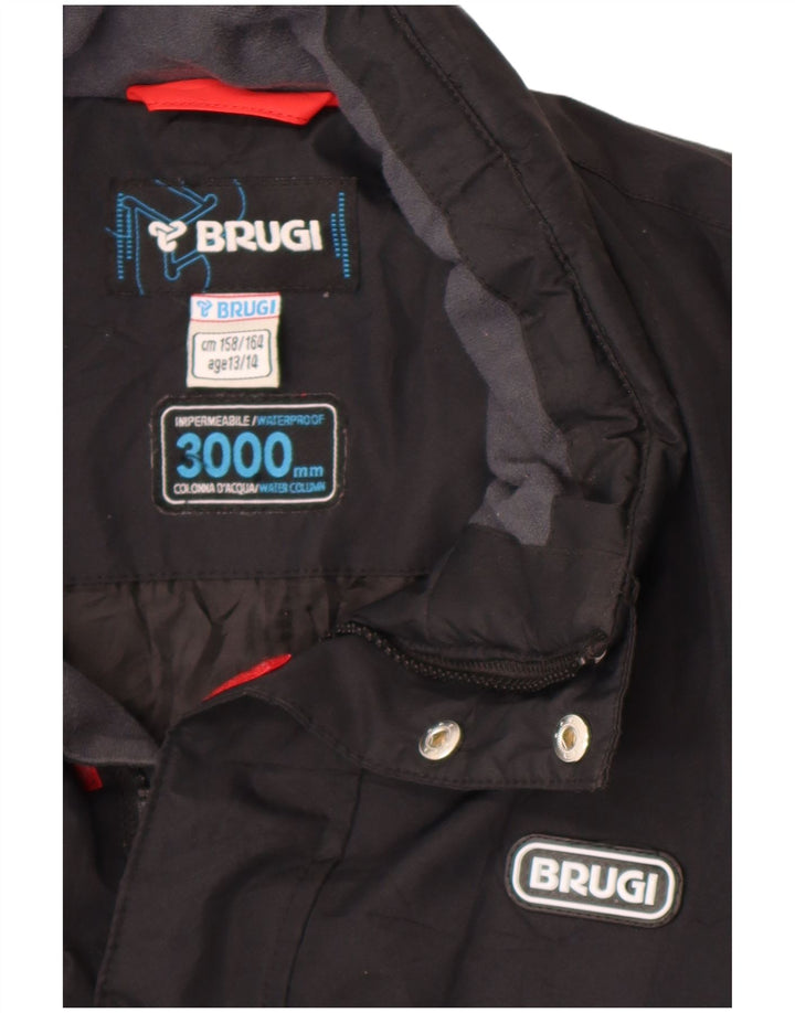 BRUGI Boys Windbreaker Jacket 13-14 Years Black Striped