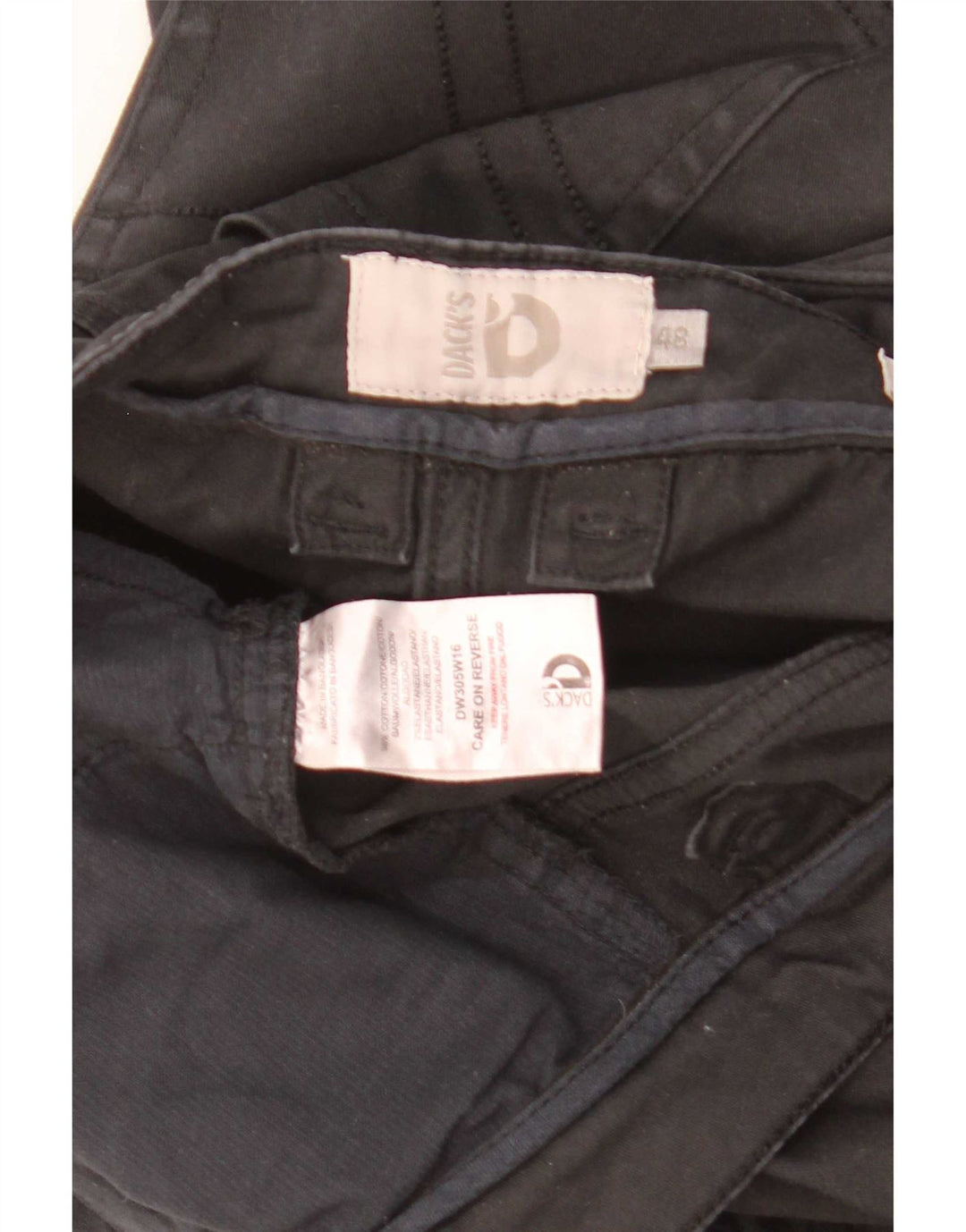 Dack's Womens Slim Jeans W32 L29 Black Cotton