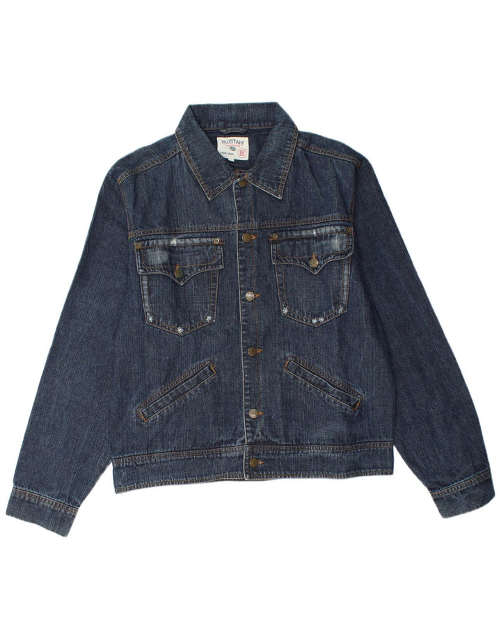 BLUSTAFF Mens Denim Jacket UK 42 XL Blue