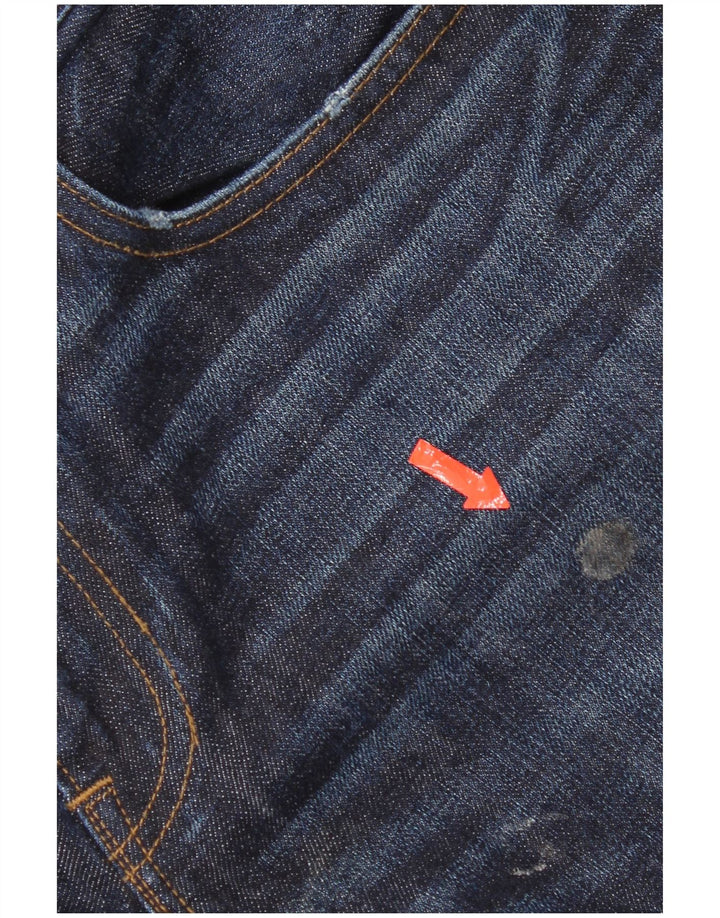 J. Crew Mens Slim Jeans W33 L32 Navy Blue Cotton