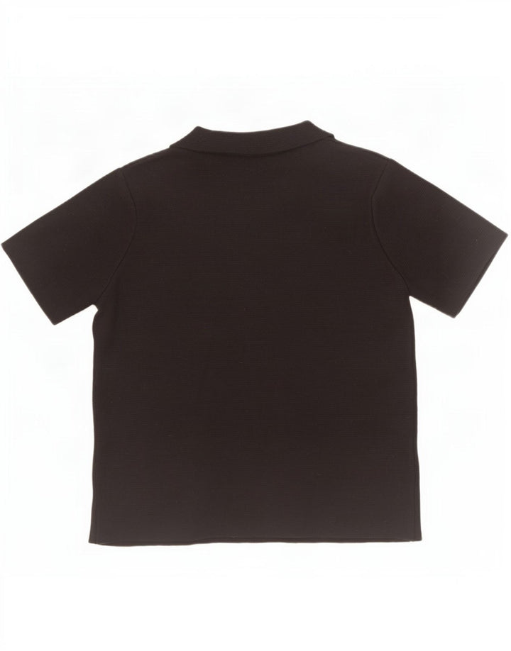 Zara Womens Polo Shirt UK 10 Small Black