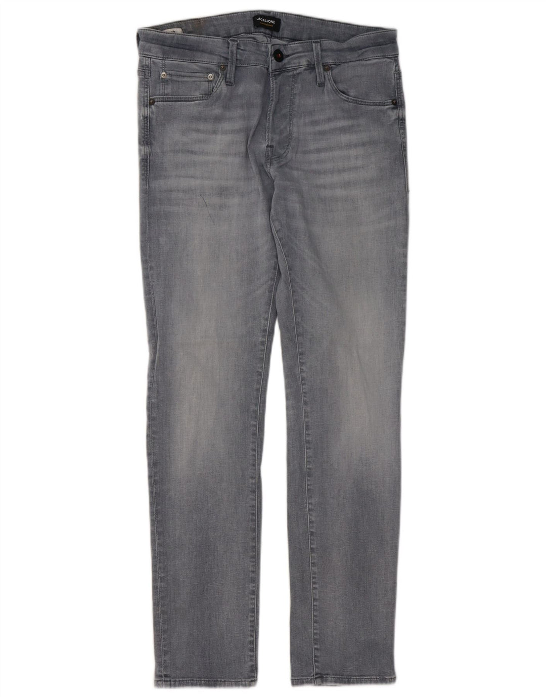 Jack & Jones Mens Slim Jeans W32 L30 Grey Cotton