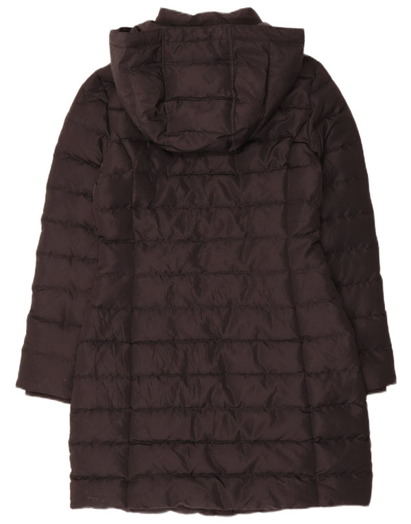 Tommy Hilfiger Womens Hooded Padded Coat UK 10 Small Black Polyester