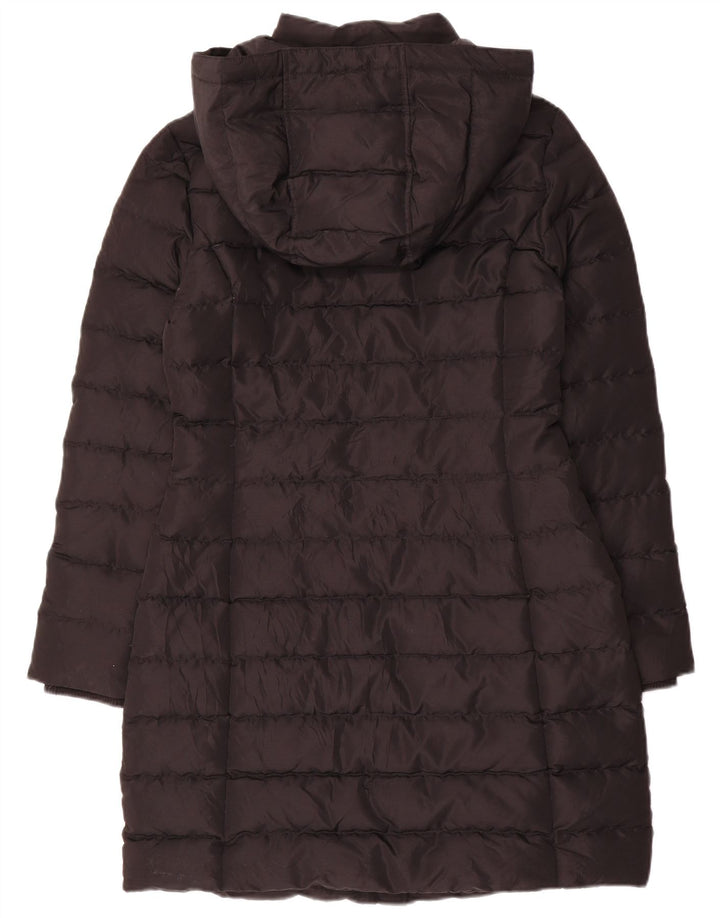 Tommy Hilfiger Womens Hooded Padded Coat UK 10 Small Black Polyester