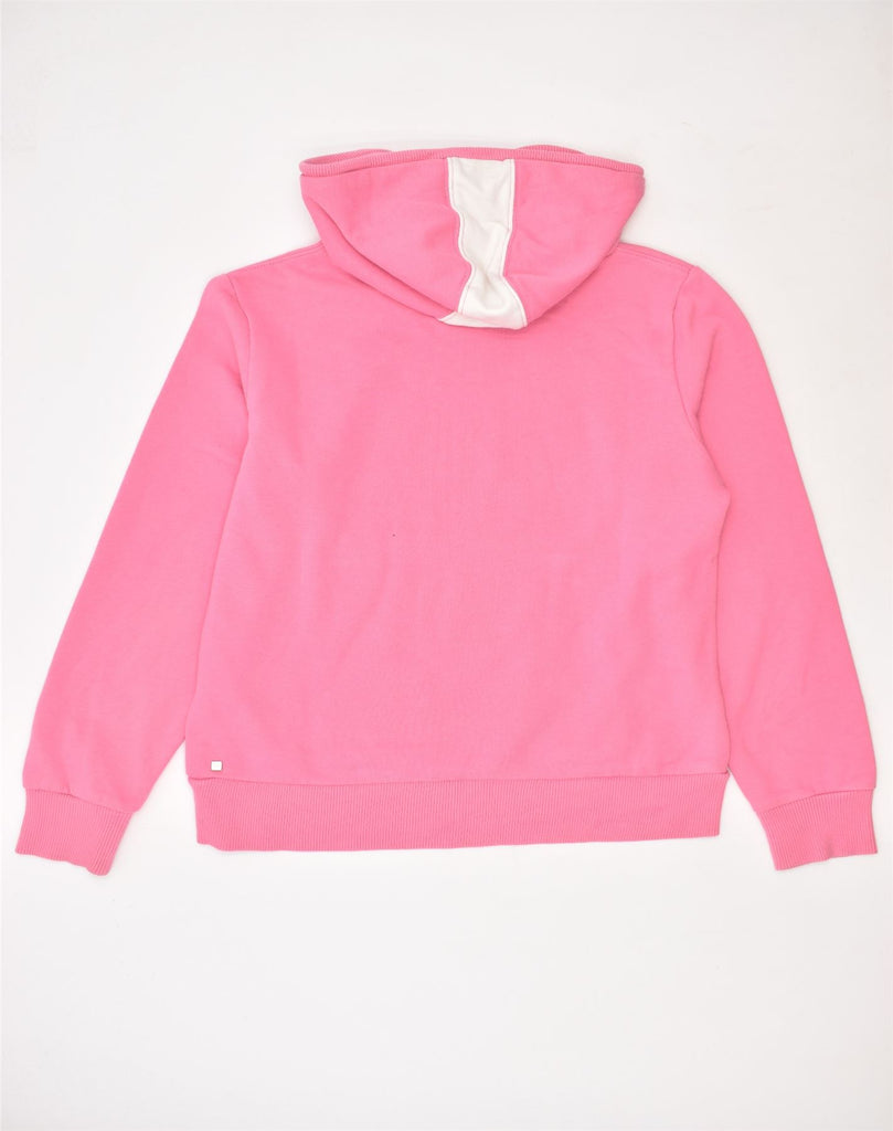 PUMA Womens Hoodie Jumper UK 12 Medium Pink Cotton | Vintage | Thrift | Second-Hand | Used Clothing | Messina Hembry 