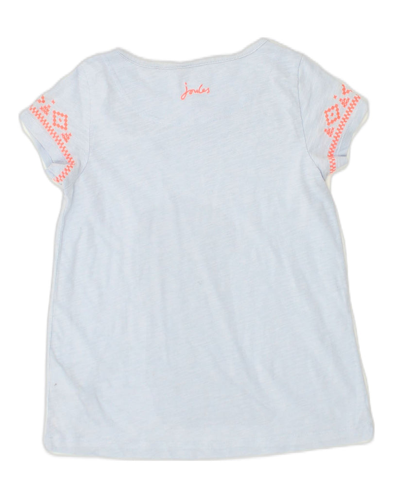 JOULES Girls T-Shirt Top 9-10 Years Blue Cotton | Vintage Joules | Thrift | Second-Hand Joules | Used Clothing | Messina Hembry 