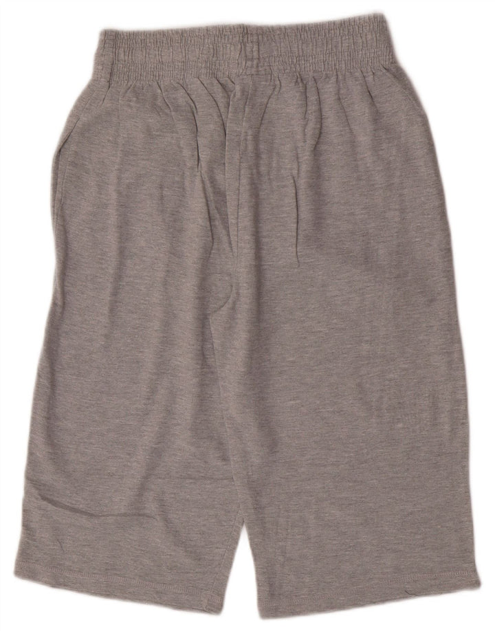 Uncle Sam Mens Graphic Bermuda Sport Shorts Medium  Grey Cotton