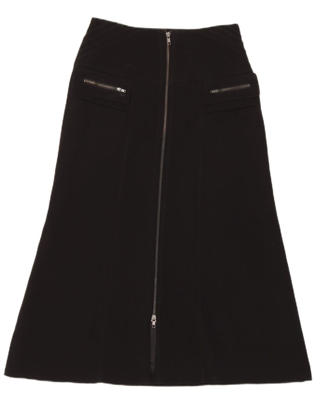 Carla Carini Womens A-Line Skirt UK 8 Small W28  Black Polyester