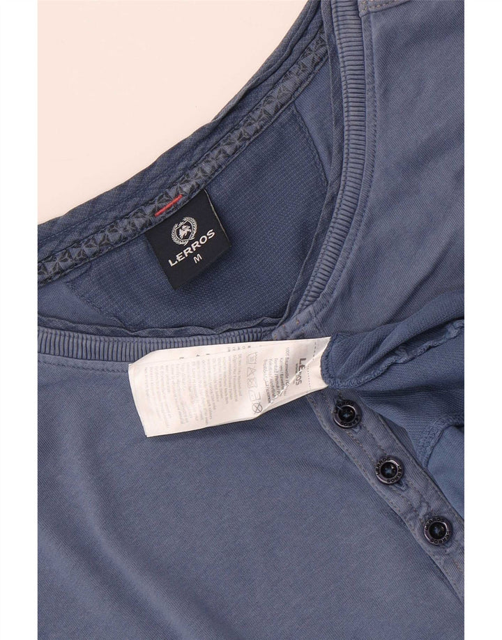 Lerros Mens T-Shirt Top Medium Blue Cotton