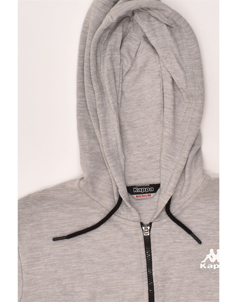 KAPPA Mens Zip Hoodie Sweater Medium Grey Cotton | Vintage Kappa | Thrift | Second-Hand Kappa | Used Clothing | Messina Hembry 