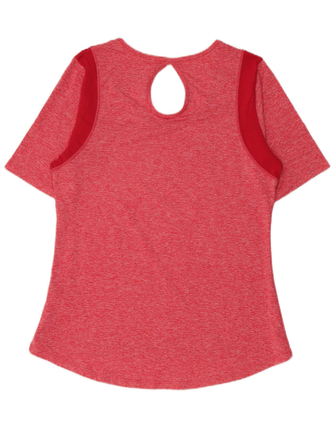 Fila Womens T-Shirt Top UK 12 Medium Pink Colourblock Polyester