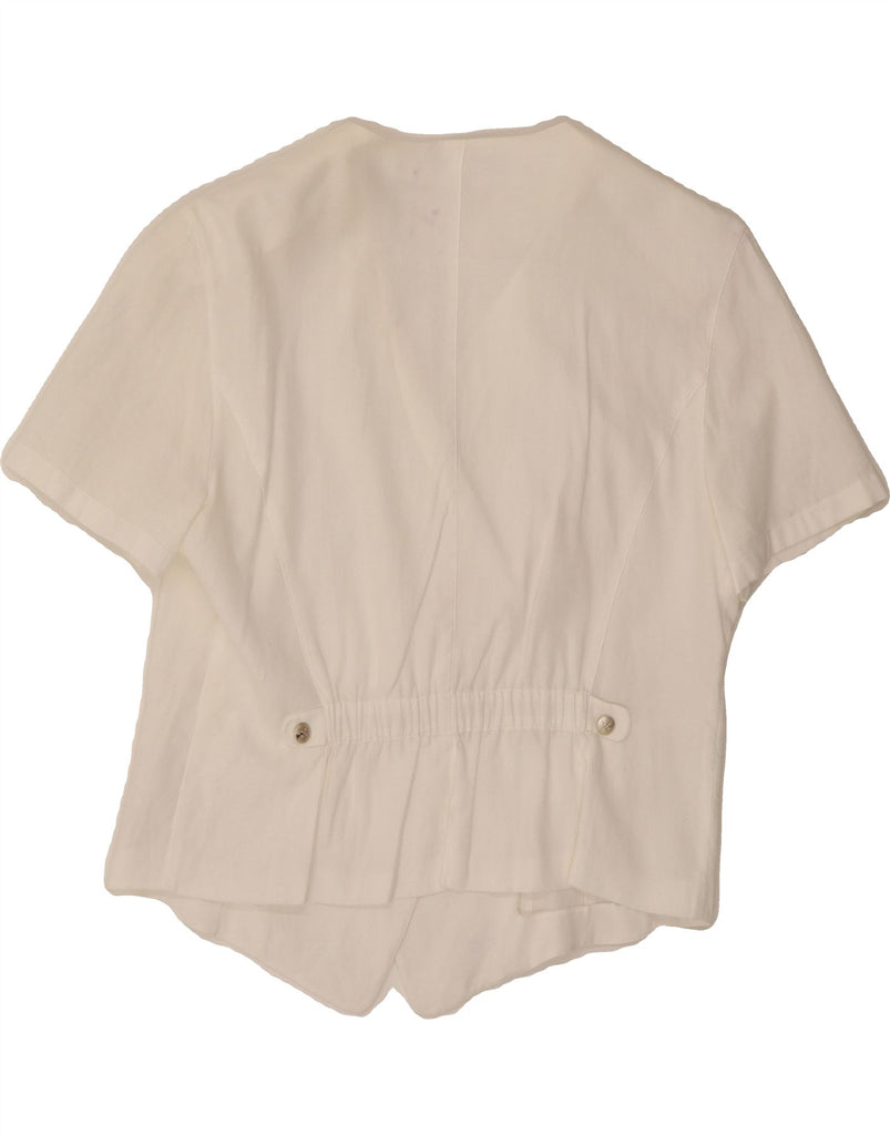 BASLER Womens Blouse Top UK 14 Medium White Vintage Basler and Second-Hand Basler from Messina Hembry 
