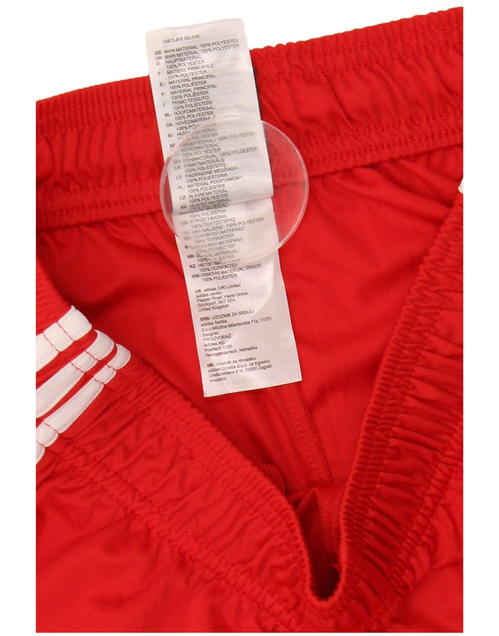 Adidas Mens Climalite Sport Shorts Medium  Red Polyester