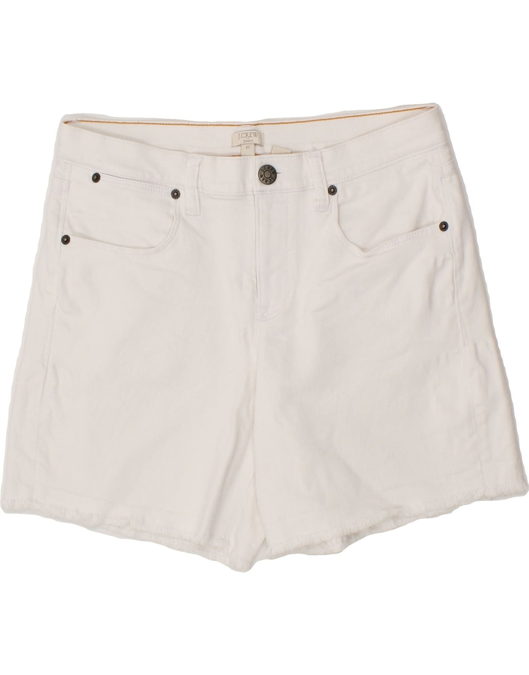 J. CREW Womens Casual Shorts W27 Small  White Cotton Vintage J. Crew and Second-Hand J. Crew from Messina Hembry 