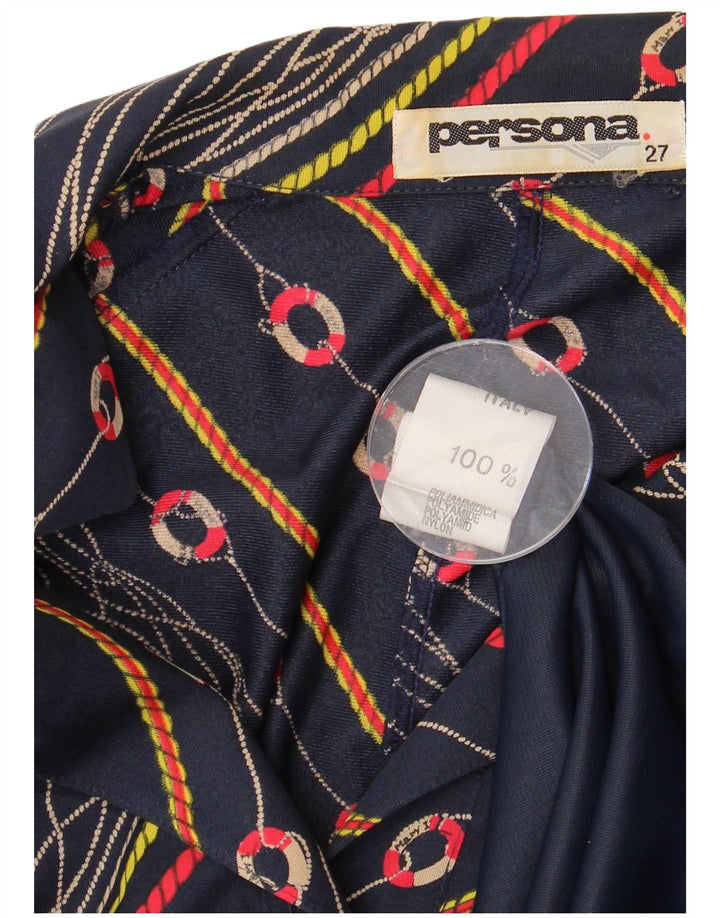 Persona Womens Plus Size A-Line Dress Size 27 XL Navy Blue Polyamide