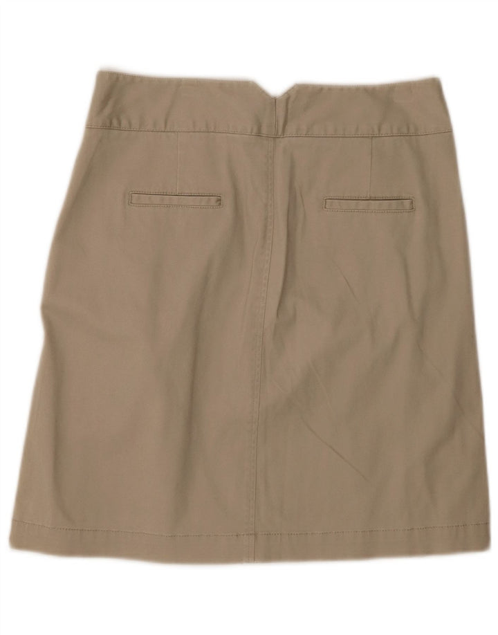 BENETTON Womens Mini Skirt IT 40 Small W28  Beige Cotton