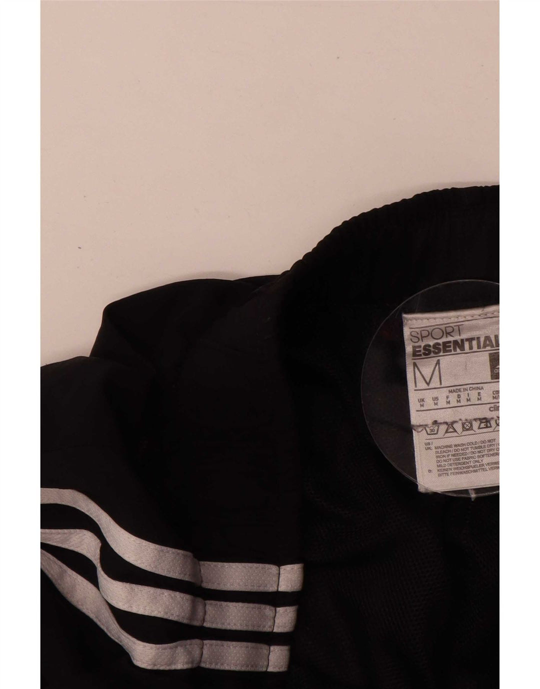 Adidas Mens Climalite Tracksuit Trousers Joggers Medium Black Polyester