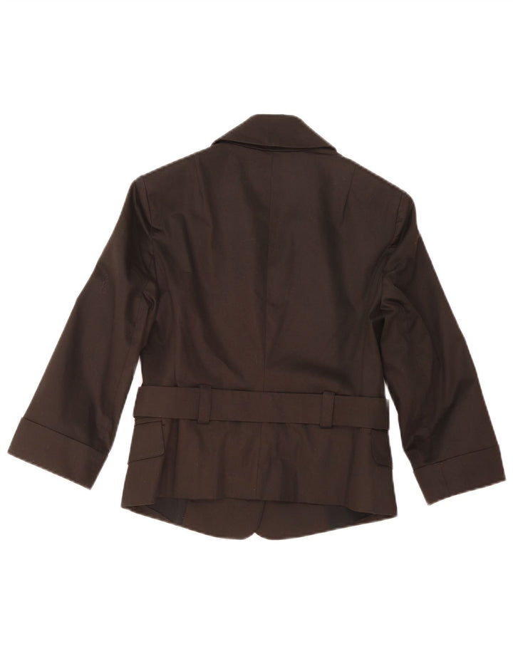 Patrizia Pepe Womens Crop 2 Button Blazer Jacket IT 40 Small Black