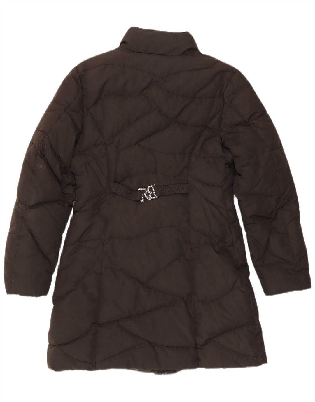 Roccobarocco Womens Padded Coat US 8 Medium Black