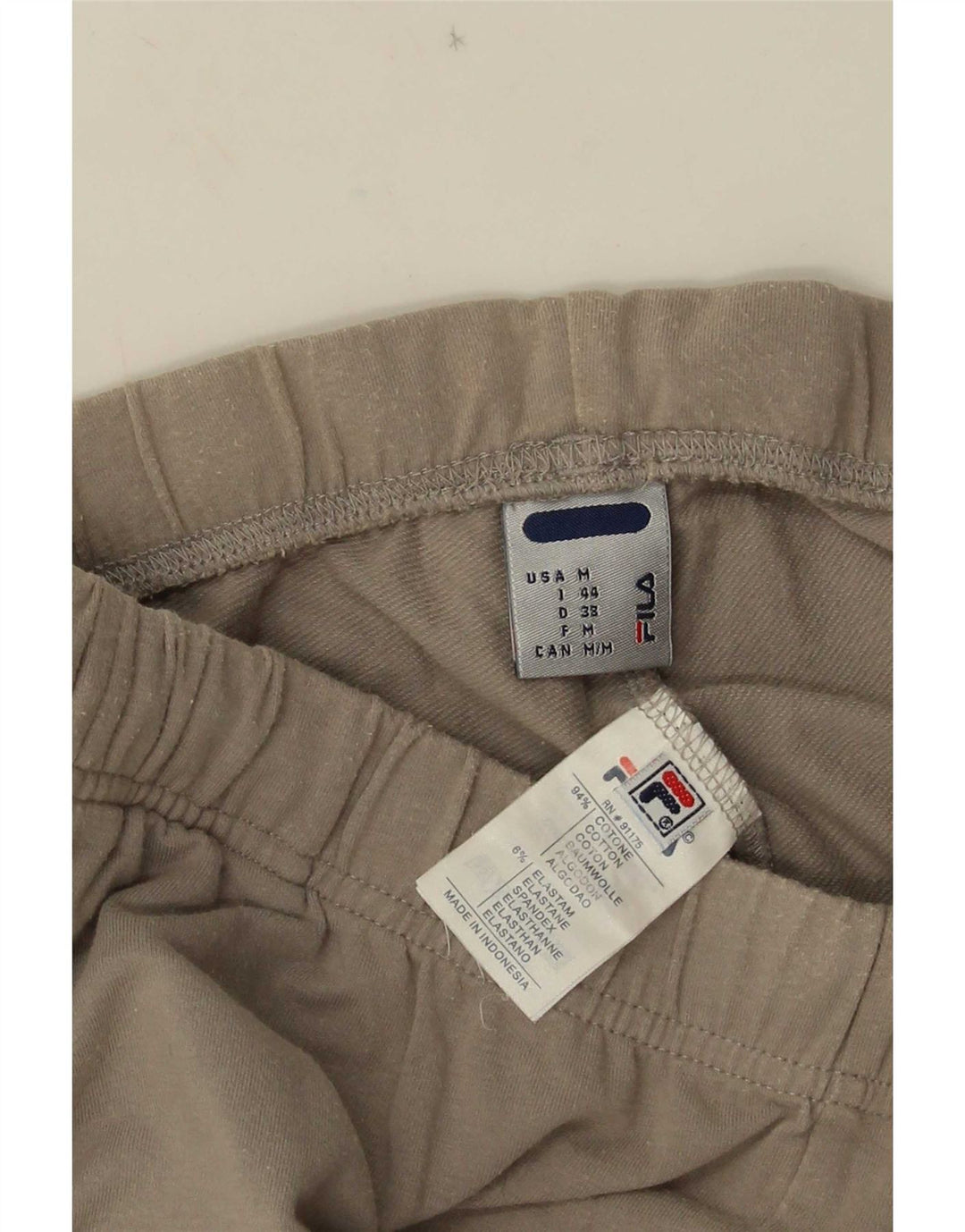 Fila Womens Tracksuit Trousers UK 12 Medium Grey Cotton