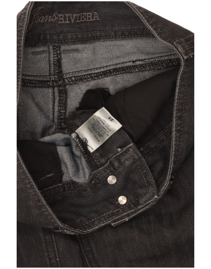 Guess Womens Flared Jeans W25 L32 Black Cotton