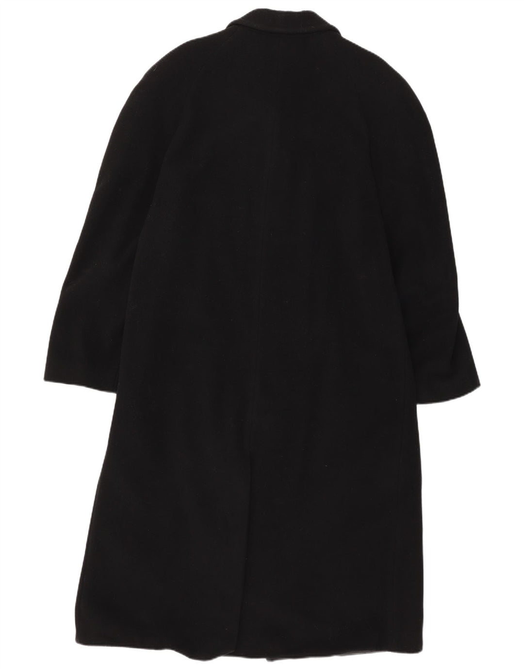 Vintage Mens Overcoat UK 36 Small Black Wool