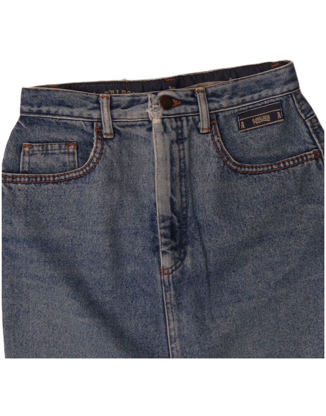 Vintage Womens Mini Denim Skirt W26 Small Blue