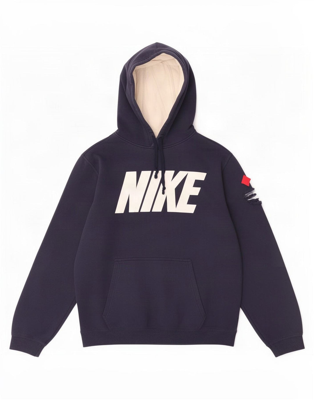 Nike Mens Graphic Hoodie Jumper Medium Navy Blue