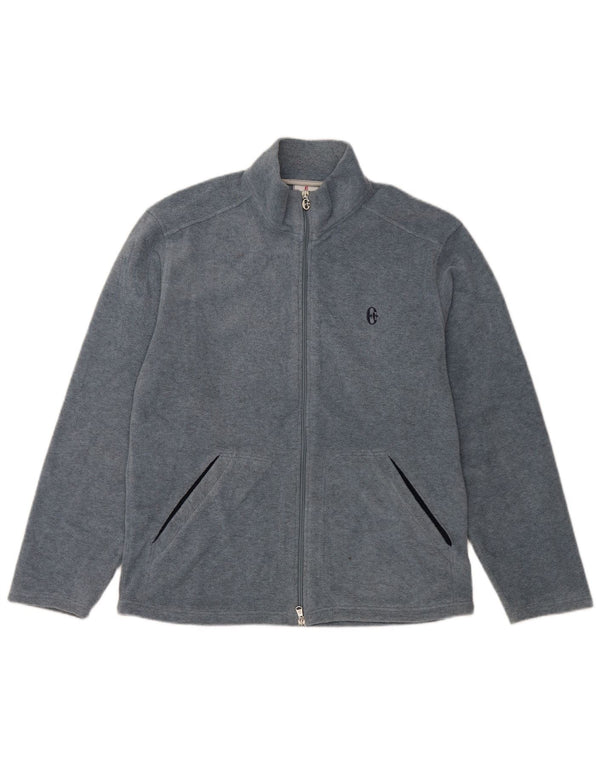 Conte of Florence Womens Fleece Jacket UK 16 Large Blue Polyester