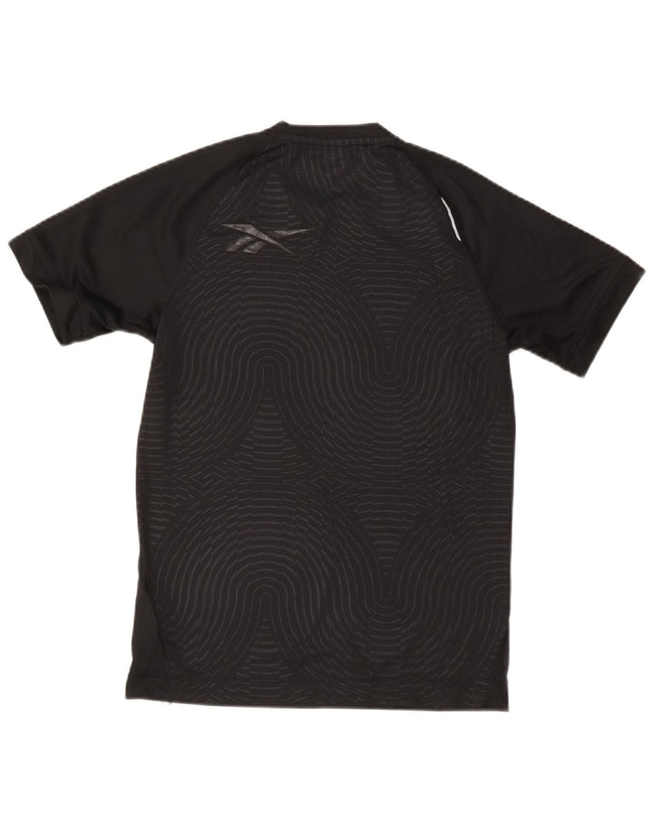 Reebok Mens T-Shirt Top Small Black Polyester