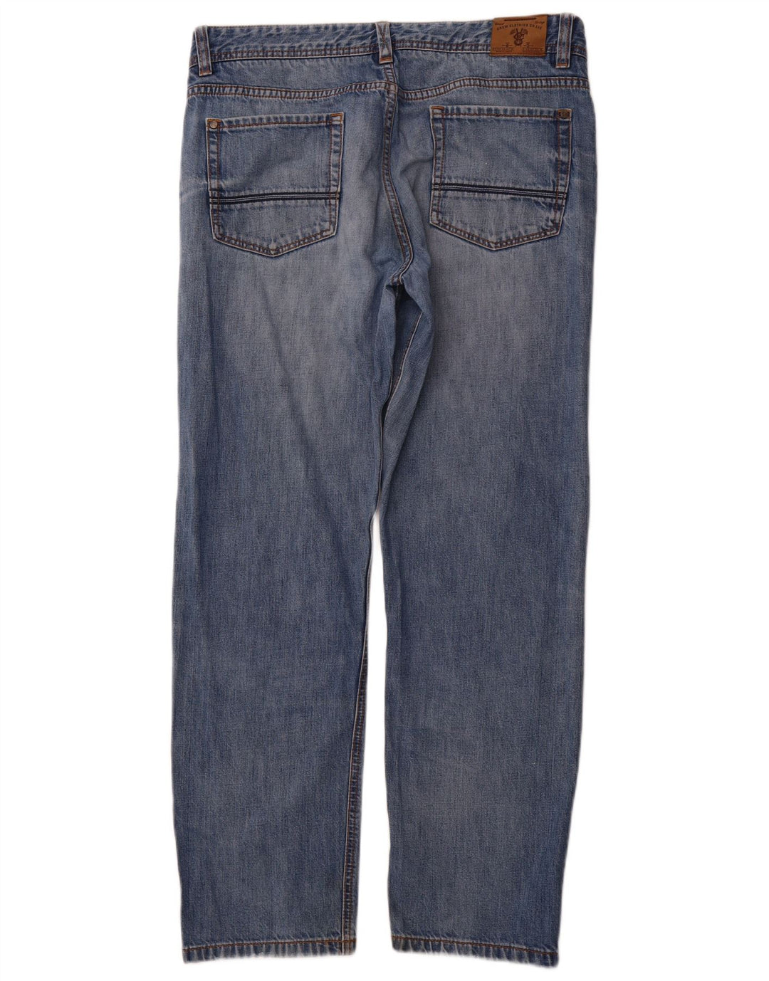 CREW CLOTHING Mens Straight Jeans W36 L31 Blue Cotton